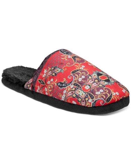 INC International Concepts Printed Satin Slippers Created for