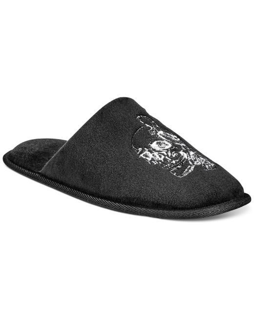 INC International Concepts Ember Skull Satin Slippers Created for