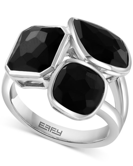 Effy Collection Effy Onyx Triple Stone Statement Ring in