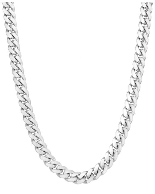 Macy's Cuban Link Chain Necklace in Sterling