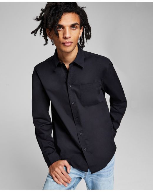 And Now This Poplin Long-Sleeve Button-Up Shirt
