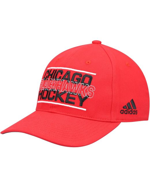 Adidas Chicago Blackhawks Slouch Flex Hat