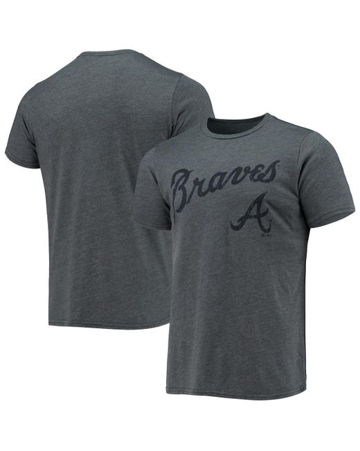 Majestic Threads Atlanta Braves Granite Tri-Blend Crew T-shirt
