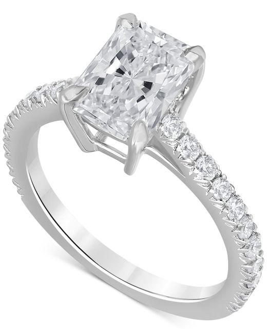 Badgley Mischka Lab-Grown Diamond Radiant-Cut Engagement Ring 2-1/2 ct. t.w. in 14k