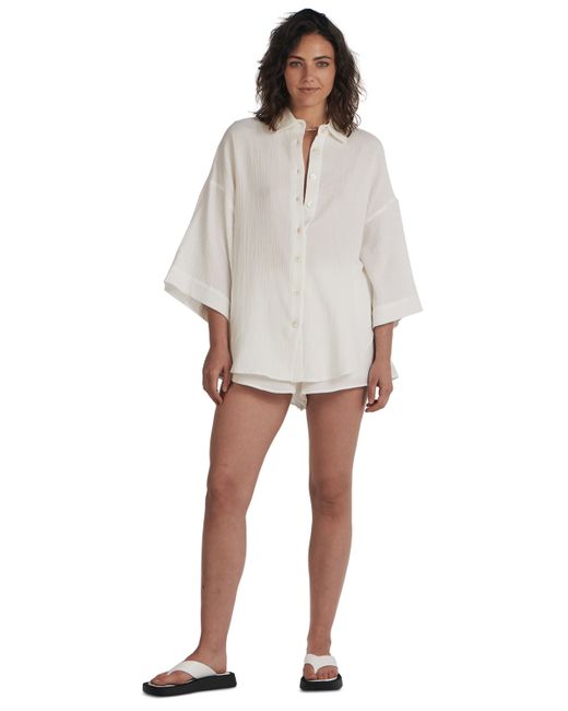 Charlie Holiday Harlow Crinkled Cotton Shirt