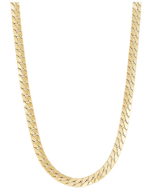 Macy's Flat Cuban Link 22 Chain Necklace in 10k Gold