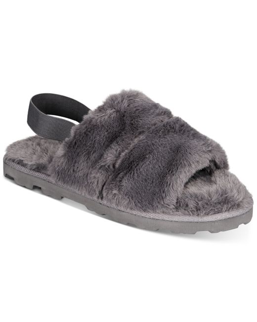 INC International Concepts Faux-Fur Slippers Created for