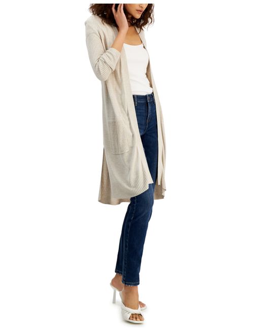INC International Concepts Ribbed Duster Cardigan Created for