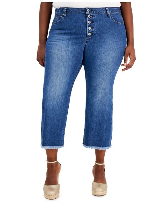 Michael Kors Michael Plus Selma Cotton Cropped Jeans