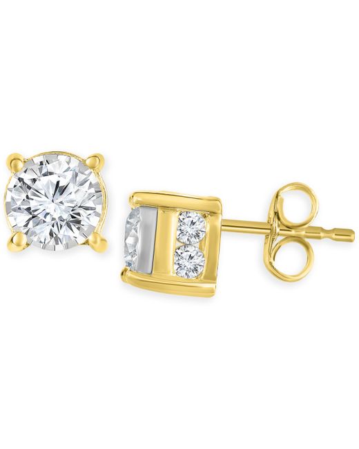 Trumiracle Diamond Stud Earrings 3/4 ct. t.w. in 14k White Gold Rose or
