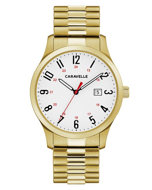 Caravelle NY Designed by Bulova Gold-Tone Stainless Steel Bracelet Watch 40mm Shoes