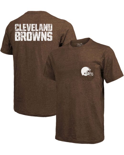 Majestic Cleveland Browns Tri-Blend Pocket T-shirt