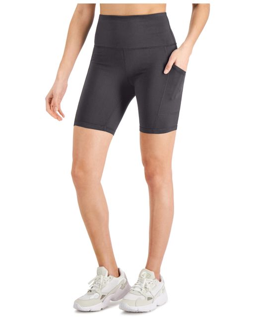 Id Ideology Petite Compression 7 Solid Biker Shorts Created for