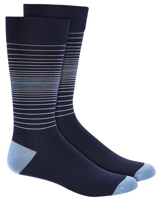 Alfani Blue Stripe Crew Socks Created for