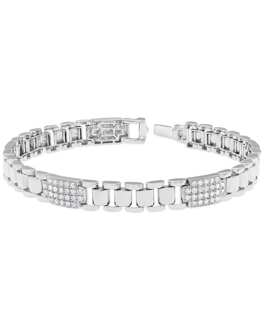 Macy's Diamond Cluster Wide Link Chain Bracelet 2 ct. t.w. in 10k