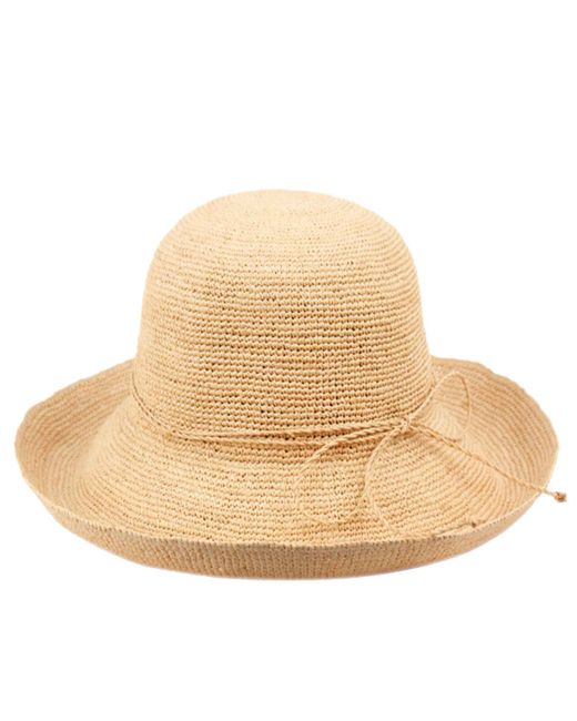 Epoch Hats Company Angela William Raffia Roll Up Brim Sun Cloche Hat