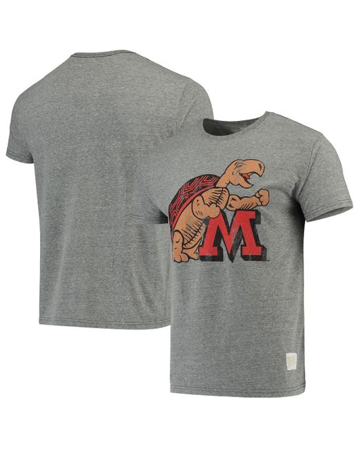 Original Retro Brand Maryland Terrapins Vintage-Like Logo Tri-Blend T-shirt
