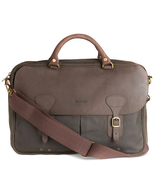 Barbour Waxed Briefcase
