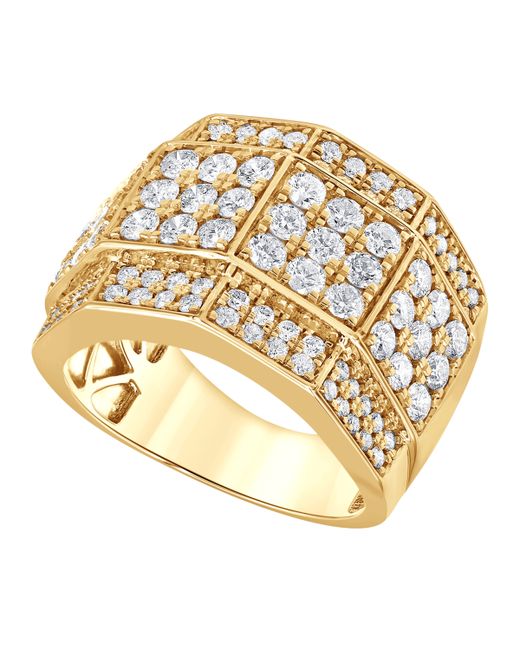 Macy's Diamond Multi-Cluster Ring 3 ct. t.w. in 10k Gold
