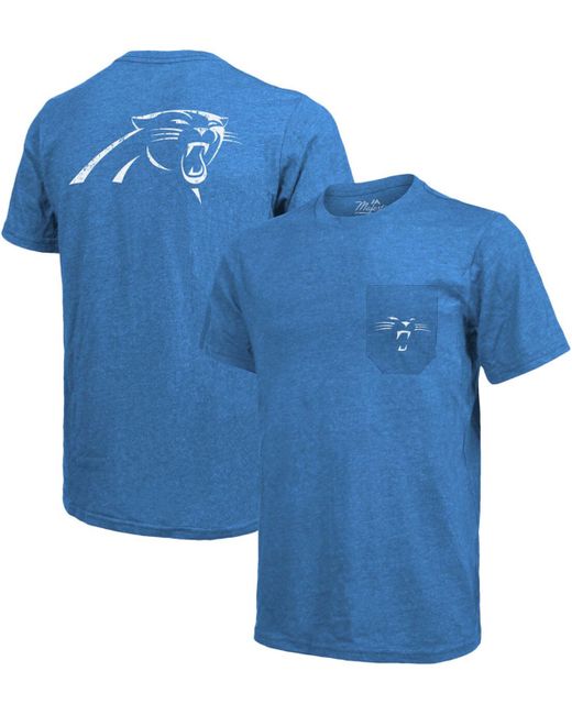 Majestic Carolina Panthers Tri-Blend Pocket T-shirt