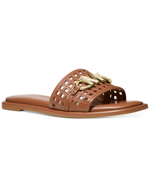 Michael Kors Michael Hayworth Slide Flat Sandals Shoes