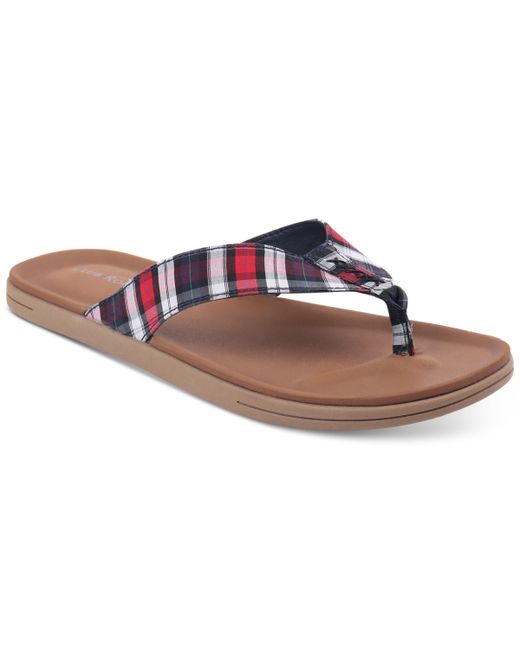 Club Room Riley Patterned Strap Flip Flop Sandal Created for Shoes