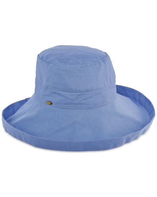 Scala Medium Brim Cotton Bucket Hat