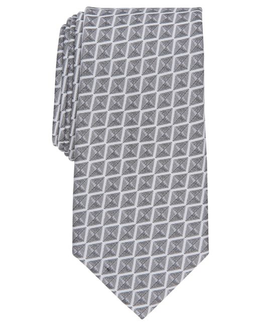 Perry Ellis Geometric-Print Tie