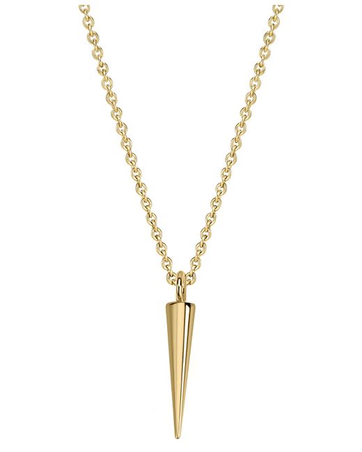Sarah Chloe Spike 18 Pendant Necklace in 14k Gold-Plated Sterling