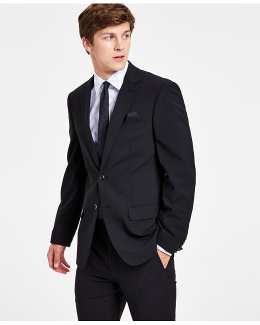 Bar III Solid Skinny Fit Wrinkle-Resistant Wool Suit Separate Jacket Created for