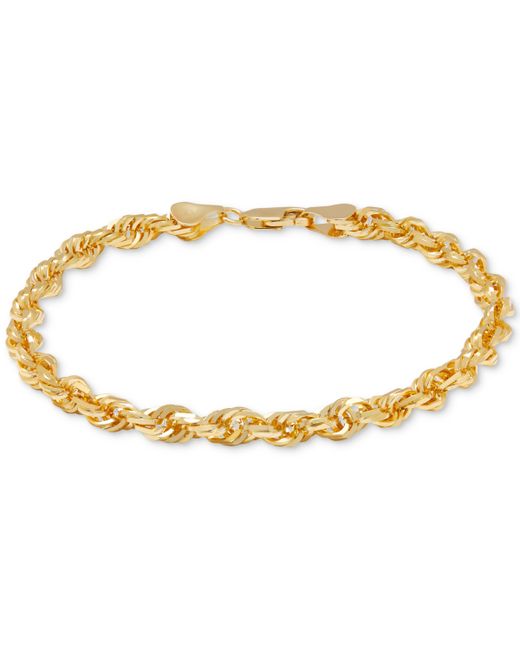 Macy's Glitter Rope Bracelet in 10k Gold