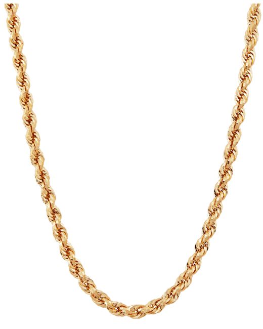 Macy's Evergreen Rope Link 20 Chain Necklace in 10k Gold Created for