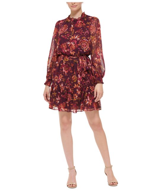 Vince Camuto Printed Fit Flare Dress
