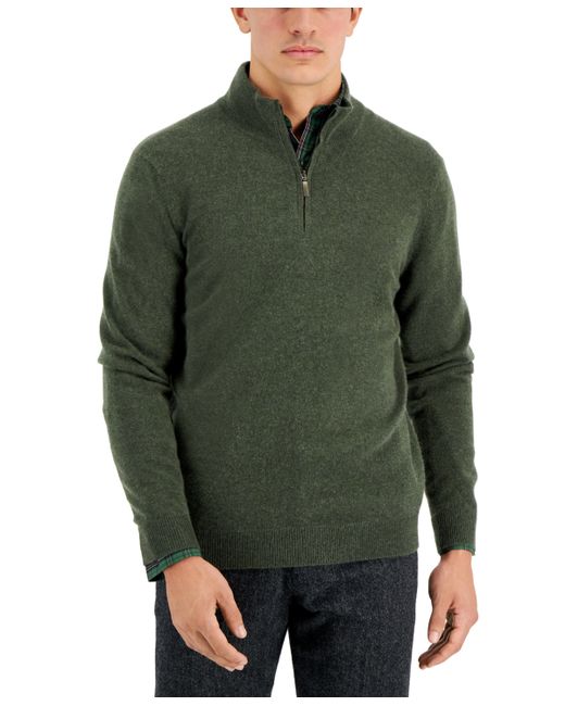 Club Room Cashmere Quarter-Zip Sweater Created for
