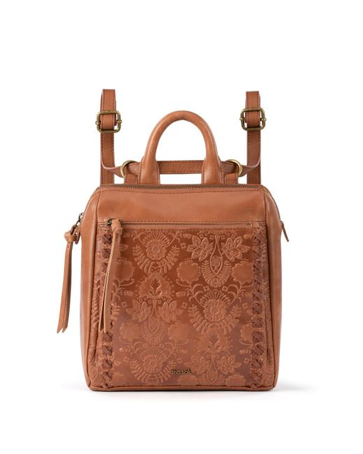 The Sak Loyola Convertible Small Leather Backpack