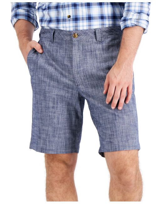 Club Room 9 Stretch Chambray Shorts Created for