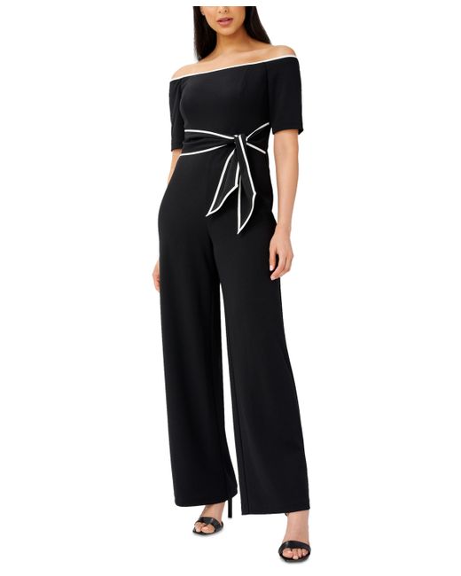 Adrianna Papell Off-The-Shoulder Jumpsuit