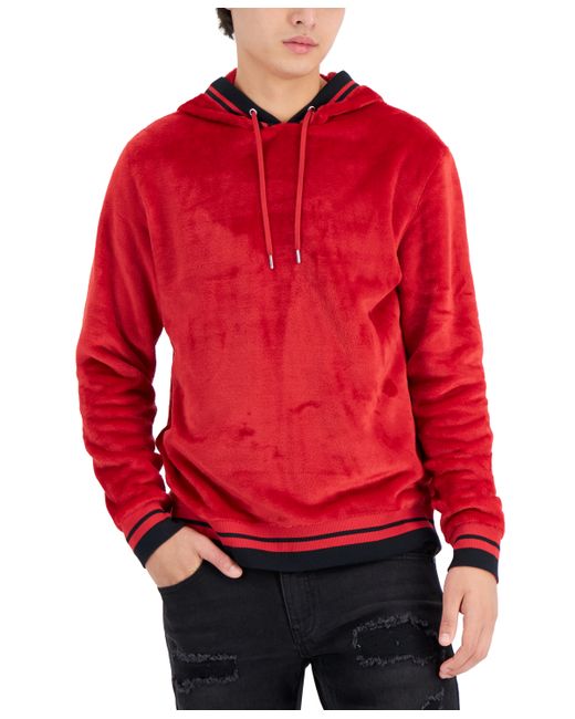INC International Concepts I.n.c. International Concepts Regular-Fit Ribbed Velour Hoodie Created for