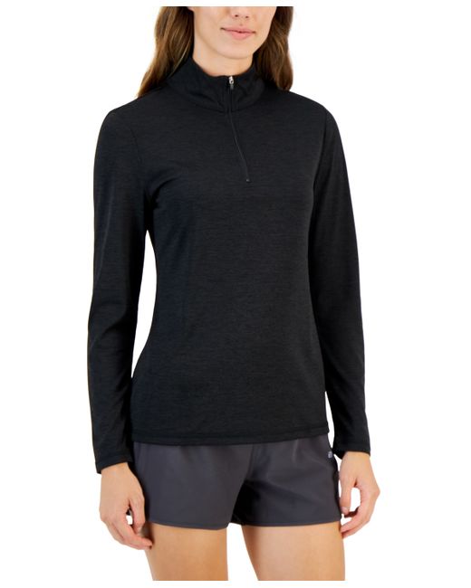 Id Ideology Mock-Neck Quarter-Zip Long-Sleeve Top Created for