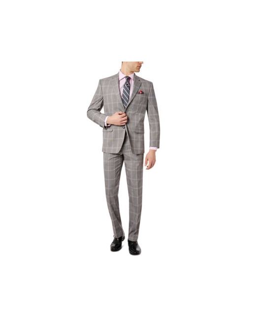 Sean John Classic Fit Plaid Suit Separates