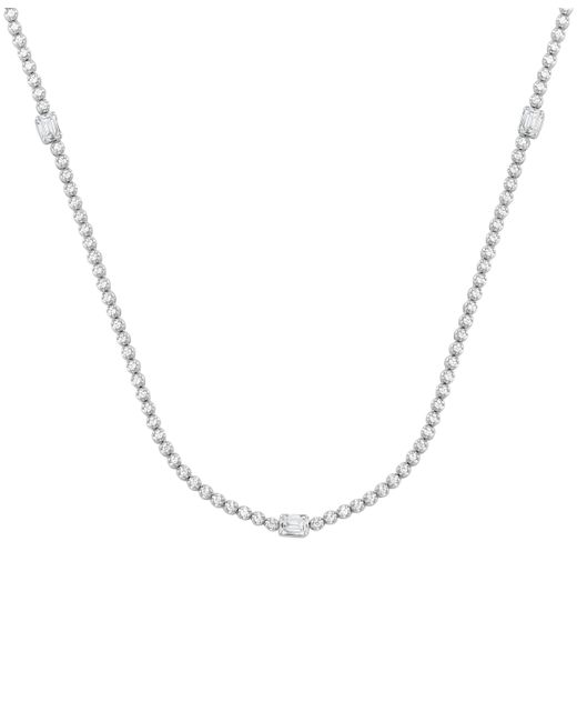 Badgley Mischka Lab Grown Diamond Round Emerald-Cut 17 Collar Necklace 3 ct. t.w. in 14k