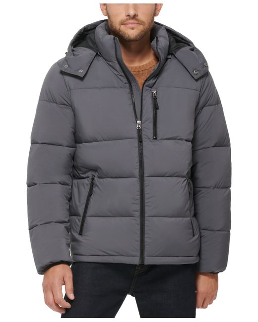 Club Room Stretch Hooded Puffer Jacket Created for