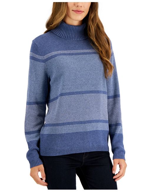 Karen Scott Cotton Turtleneck Sweater Created for