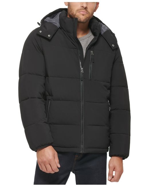 Club Room Stretch Hooded Puffer Jacket Created for