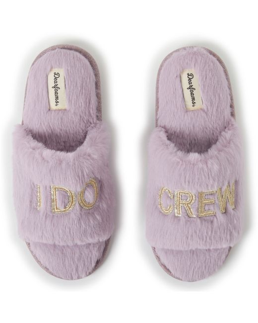 Dearfoams Bride and Bridesmaids Slide Slippers Online Only
