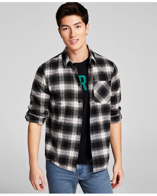 And Now This Plaid Brushed Flannel Shirt