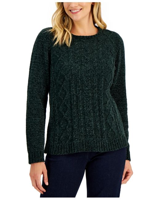 Karen Scott Cable-Knit Sweater Created for