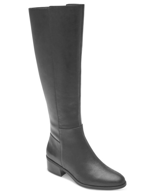 Rockport Evalyn Tall Block-Heel Riding Boots Shoes