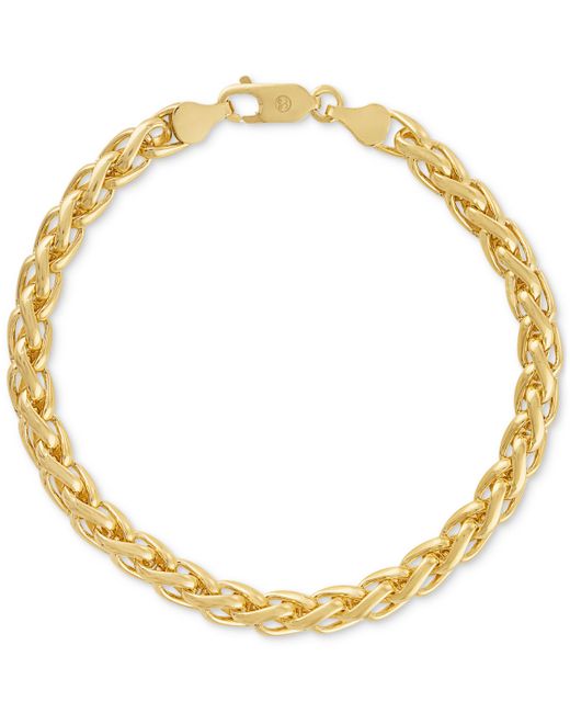 Esquire Men's Jewelry Wheat Link Chain Bracelet Created for