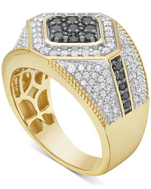 Macy's Black White Diamond Ring 1-1/2 ct. t.w. in 10k
